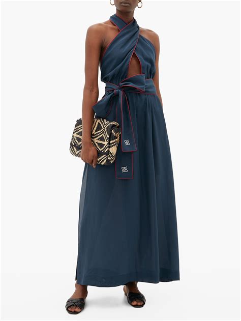 FENDI Satin Maxi Dress 